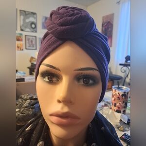 BUNDLE!-"5" ....   2 Turban Head Covers,  2 Soft Wool Hats & 1 Headband. 3_$15